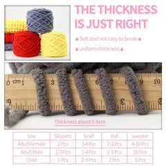 Soft Yarn For Crocheting Bulky Baby Blanket Shoe Scarf Yarn For Knitting