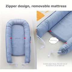 Cotton Foldable Baby Nest Portable Crib Mid Bed Bionic Full Release Travel