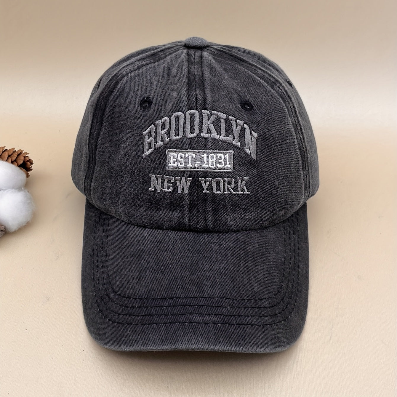 Casual Soft Top Washed Baseball Cap