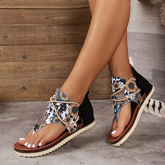 Women's Outdoor Floral Sandals Soft Sole Anti Slip Casual Shoes