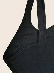 Asymmetrical Slim Top Sexy Solid Spaghetti Summer Sleeveless Top