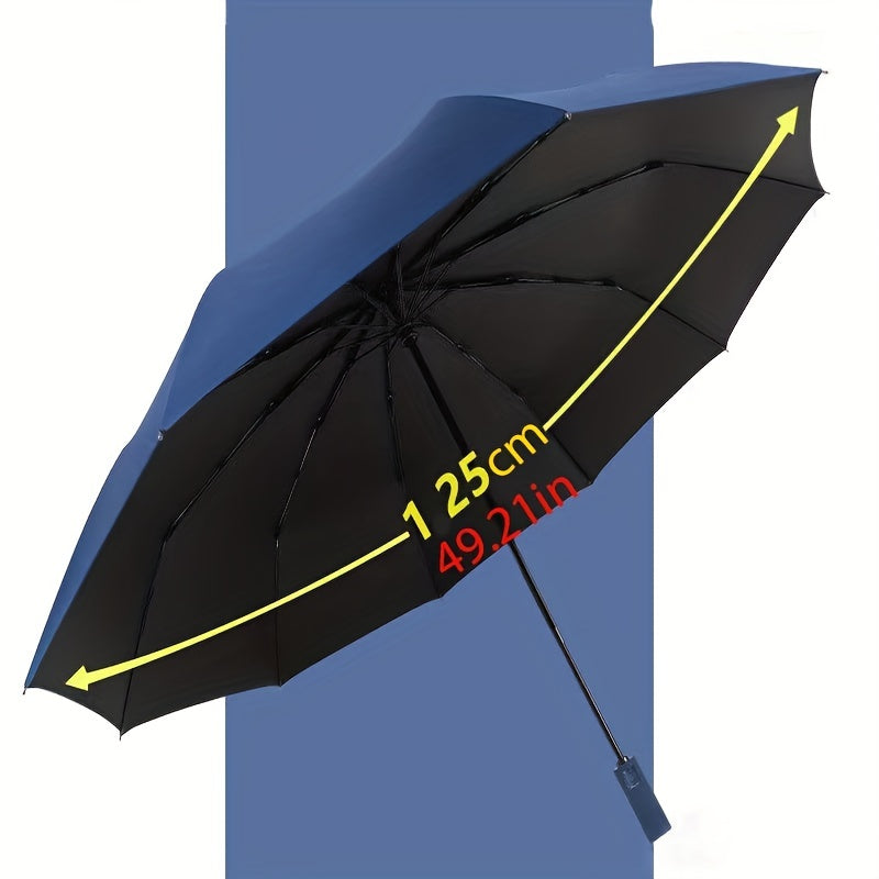 21in Auto Folding Large Umbrella Business Sunshade Umbrella