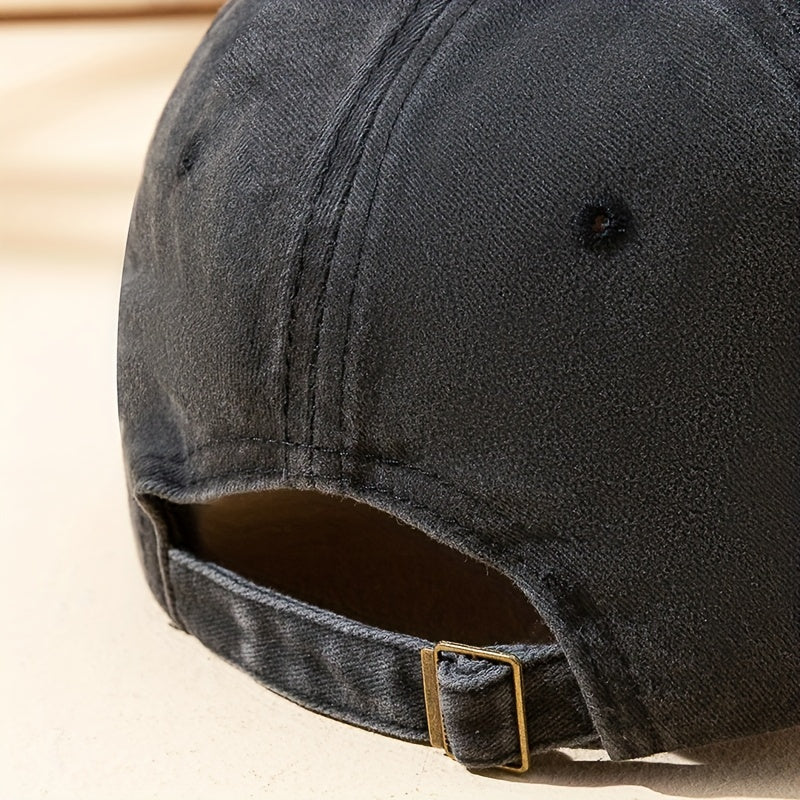 Men's Vintage Letters DAD MoM Washed Baseball Cap
