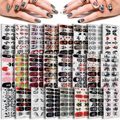 Halloween Nail Polish Stickers 12 Sheets with 6 Files