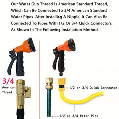 Multifunctional Car Wash Water Gun Garden Watering Spray Head