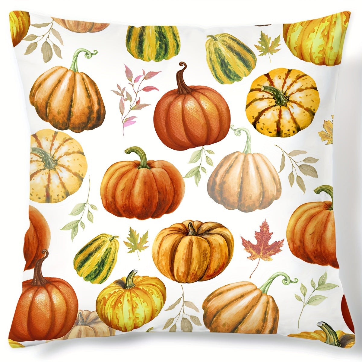 Autumn Pumpkin Pattern Throw Pillow Covers - Home Decor