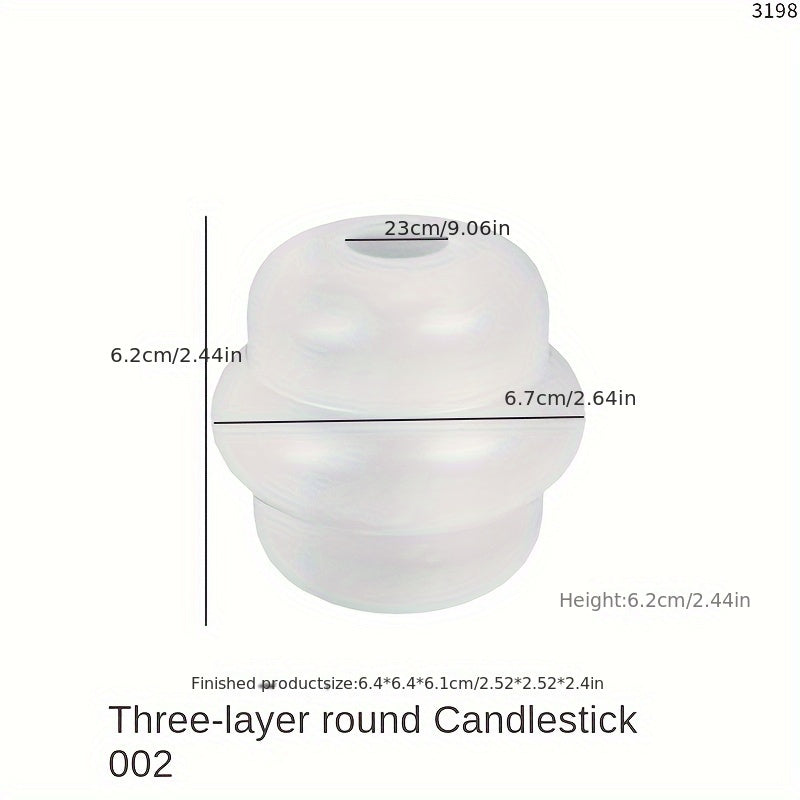 Donut Stacking Candle Holder Silicone Mold DIY Craft Home