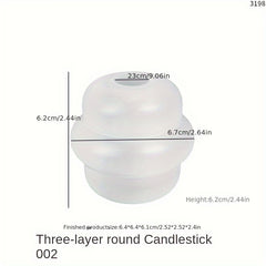 Donut Stacking Candle Holder Silicone Mold DIY Craft Home