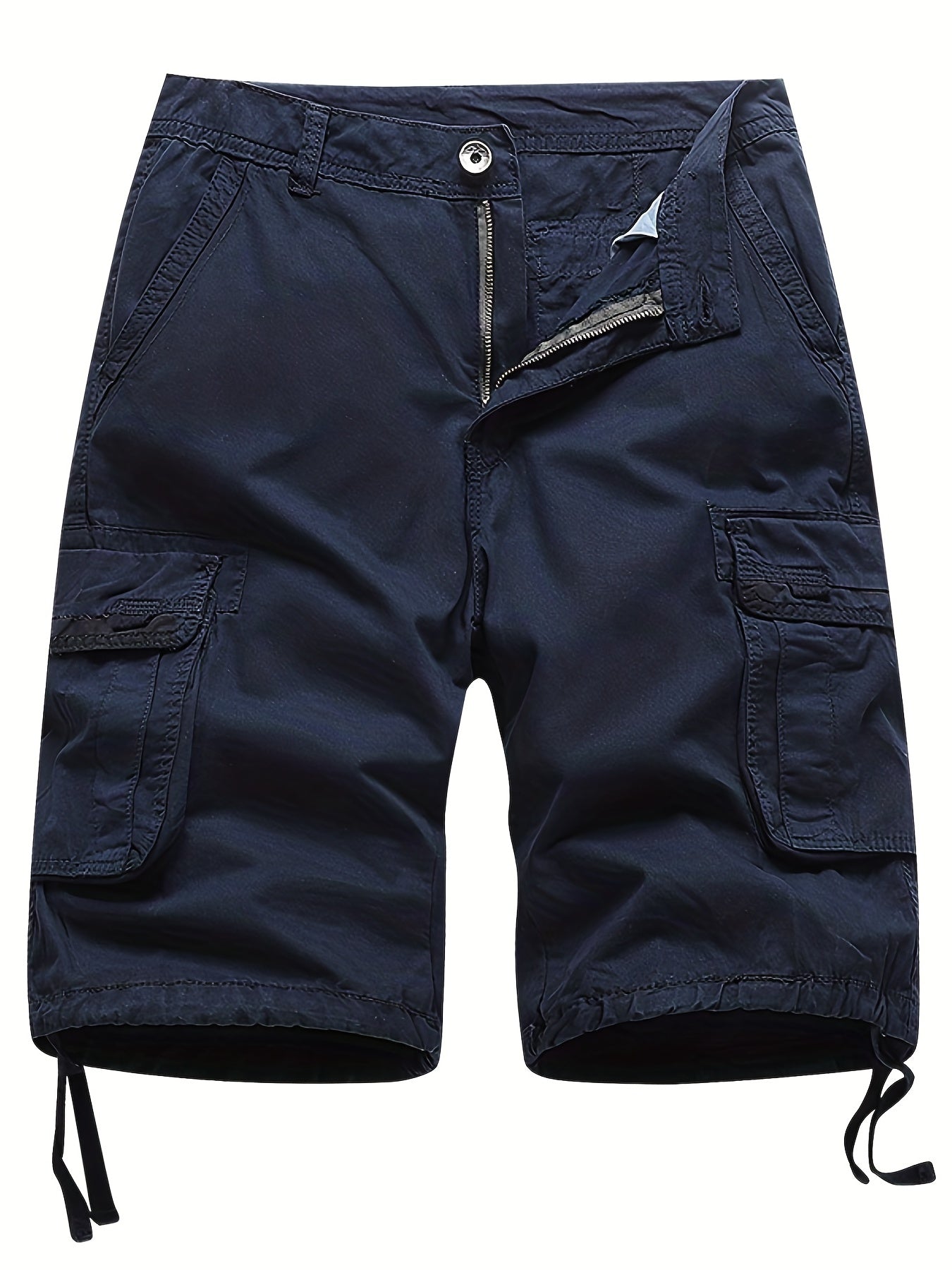 Men's Cargo Cotton Shorts with Pockets for Summer