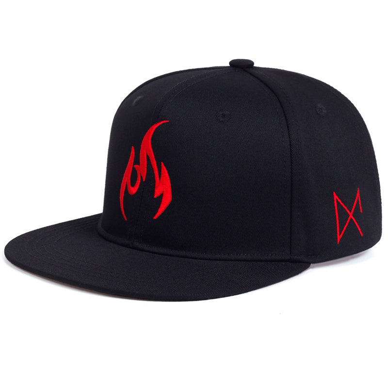 Men's Flame Baseball Cap Hip Hop Style