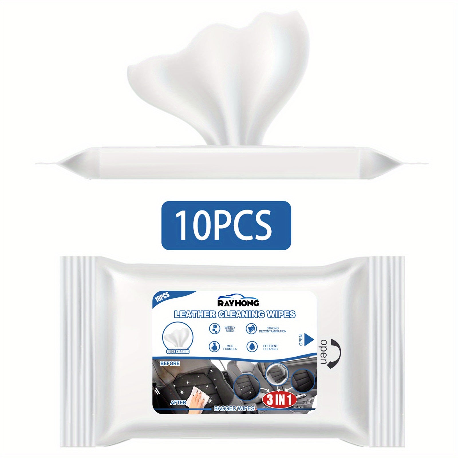 Car Interior Cleaning Wipes, Glass Leather Sofa Cleaner