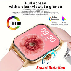 Sports Style Smartwatch with 1.85 Touch Screen & Fitness Tracker