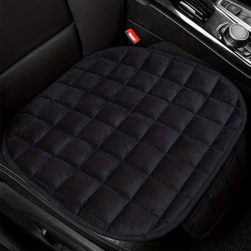 Universal Car Seat Cushion Storage Bag Silicone Bottom Plush Winter Short