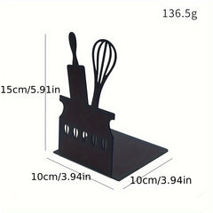 Metal L Shaped Book Stand Kitchenware Style Office Storage