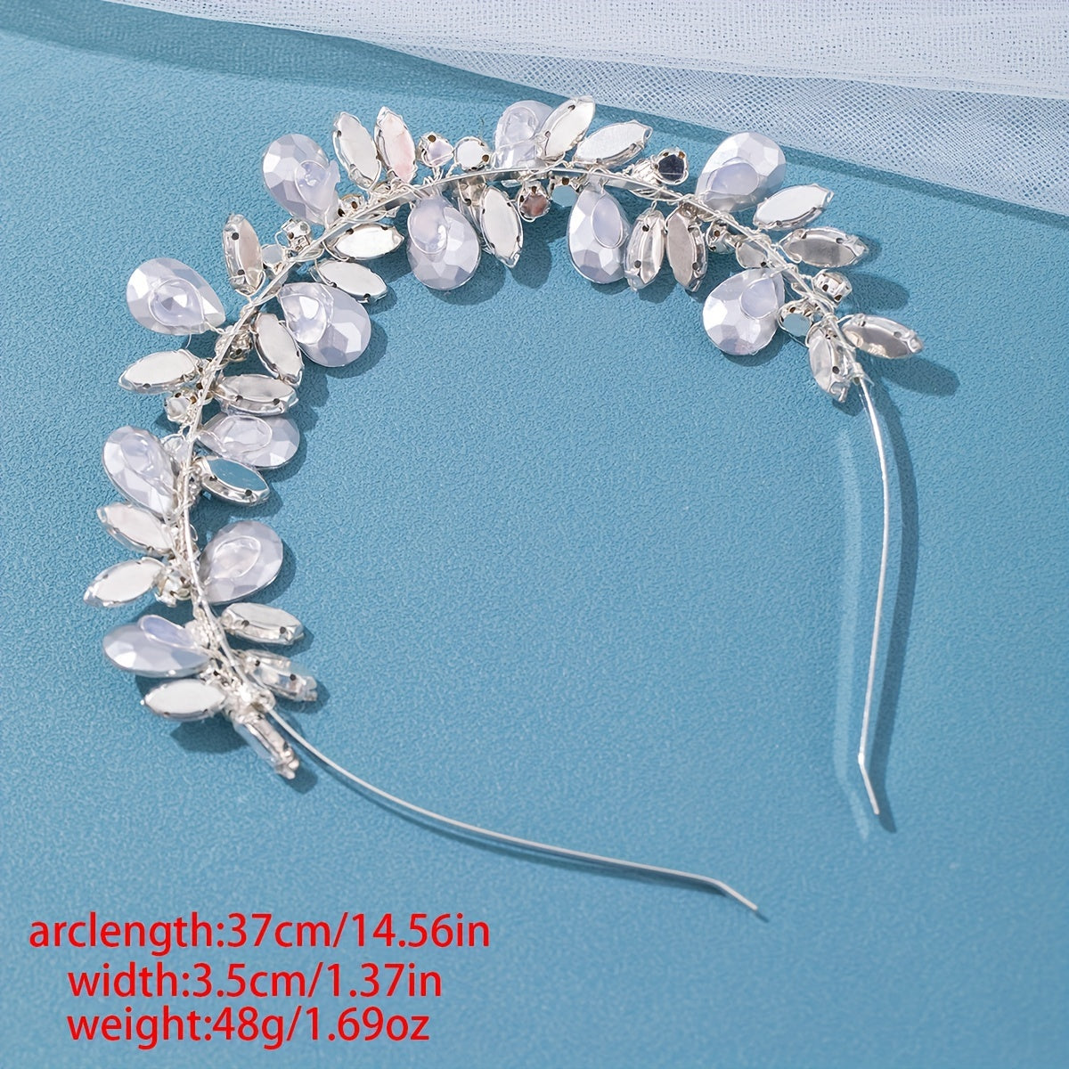 Girls Petal Rhinestone Headband Princess Fairy Hair Accessories