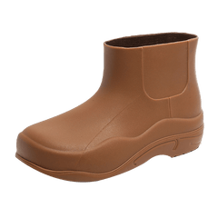 Women's Solid Non-slip Chunky Rain Boots - Waterproof Short Boots