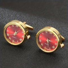 Men's Watch Cufflinks Rotating Clock Cufflinks Romantic Clothing Shirt Cufflinks