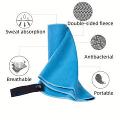 Double Sided Fleece Sports Towel Microfiber Quick Drying Towel