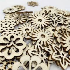 20pcs DIY Mini Wooden Crafts Painting Decorating Staining
