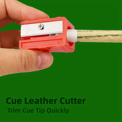 Pool Cue Tip Trimmer Billiard Cue Stick Tip Shaper Repairer