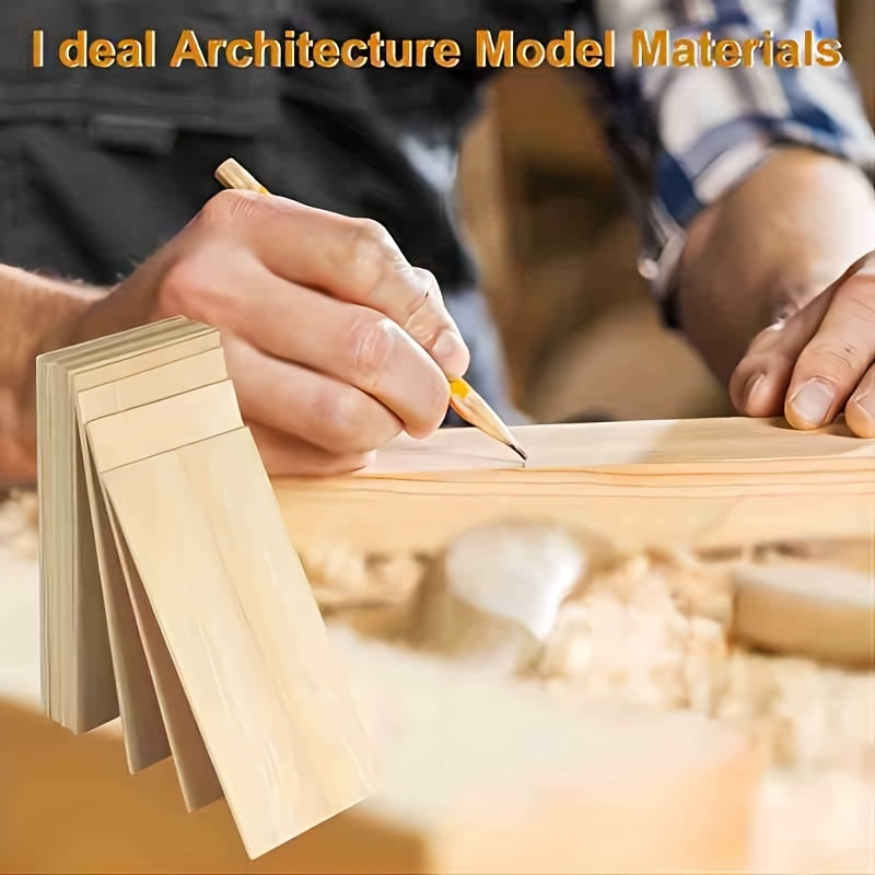 8pcs Unfinished Wood Balsa 200 X 100 X 2mm Plywood Board