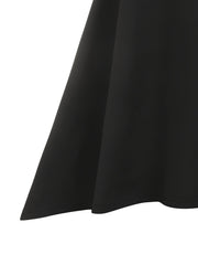 Zipper Tie Front Dress Casual Backless Solid Midi Dress Women's Clothing