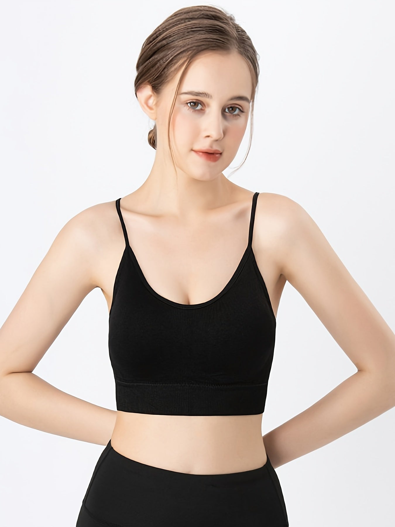 Seamless Solid Wireless Bra Comfy & Breathable Intimates Bra