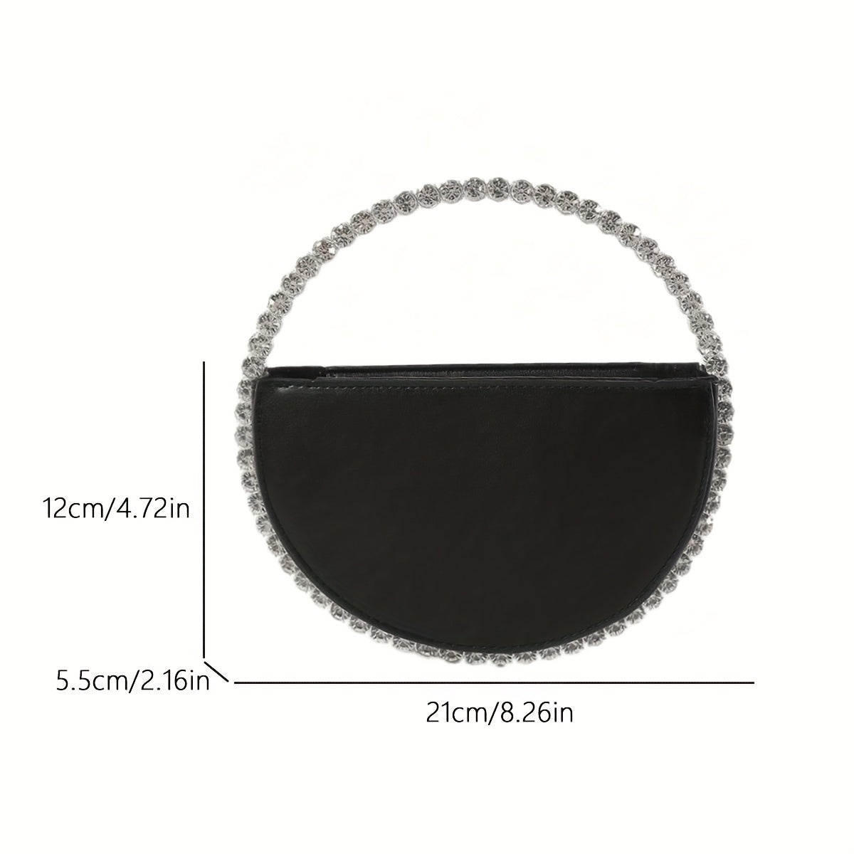 Light Rhinestone Evening Bag - Elegant Handbag for Party Dinner Wedding