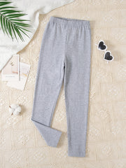 Girls Thin Leggings Elastic High Waist Tights Yoga Pants