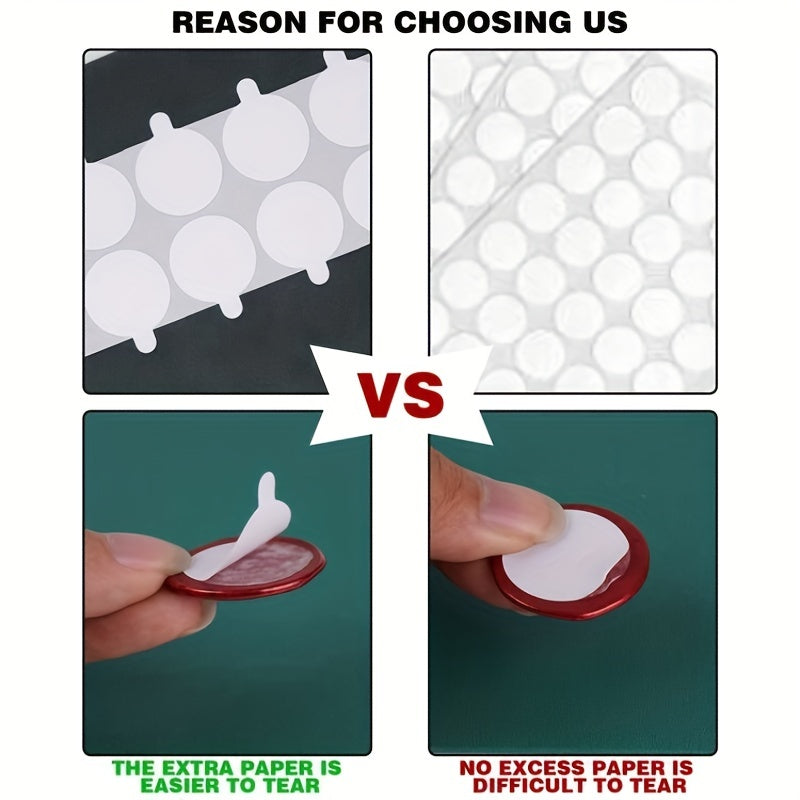 60pcs Double Sided Wax Seal Backing Stickers for Stamping Coins