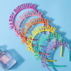 6pcs Colorful Candy Birthday Headbands For Kids