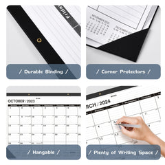 Large Desk Calendar 22x17 Professional Monthly Planner Oct - Aug