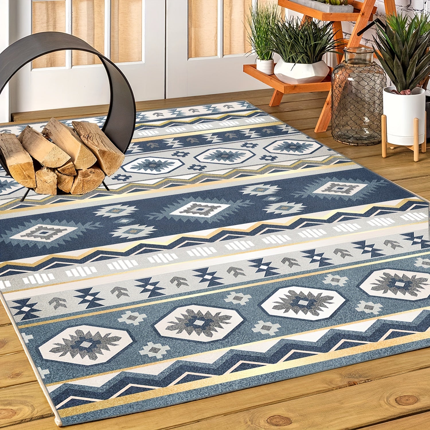 Waterproof Non Slip Indoor Outdoor Rug for Camper RV Patio