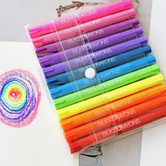 12 Metallic Twistable Crayons Washable Gel Non Toxic Easy Glide Adult Coloring