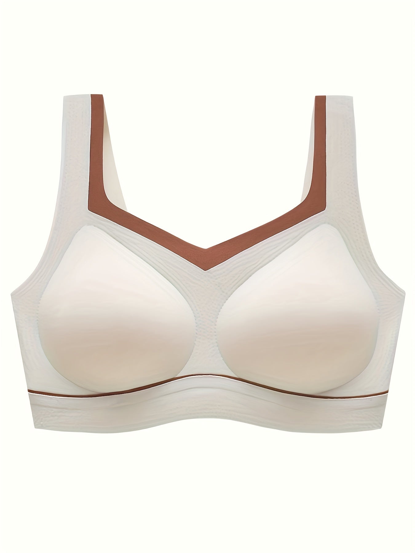 Colorblock Wireless Push Up Bra Women's Lingerie
