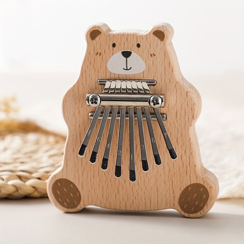 Wooden Bear Squeeze Toy for Educational Fun