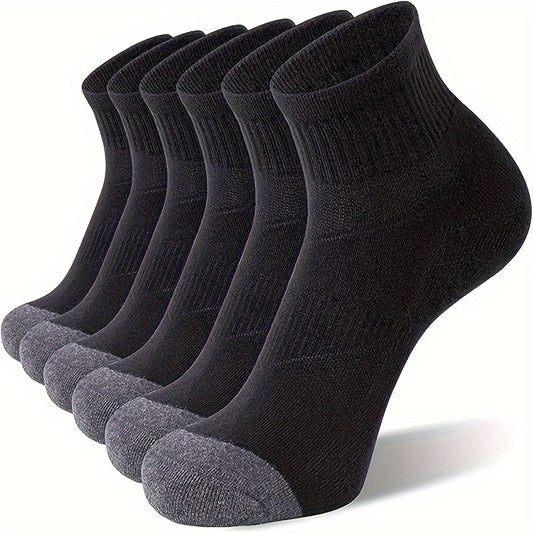 6prs Men's Mesh Breathable Ankle Socks for Sports