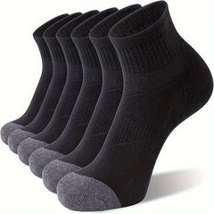6prs Men's Mesh Breathable Ankle Socks for Sports