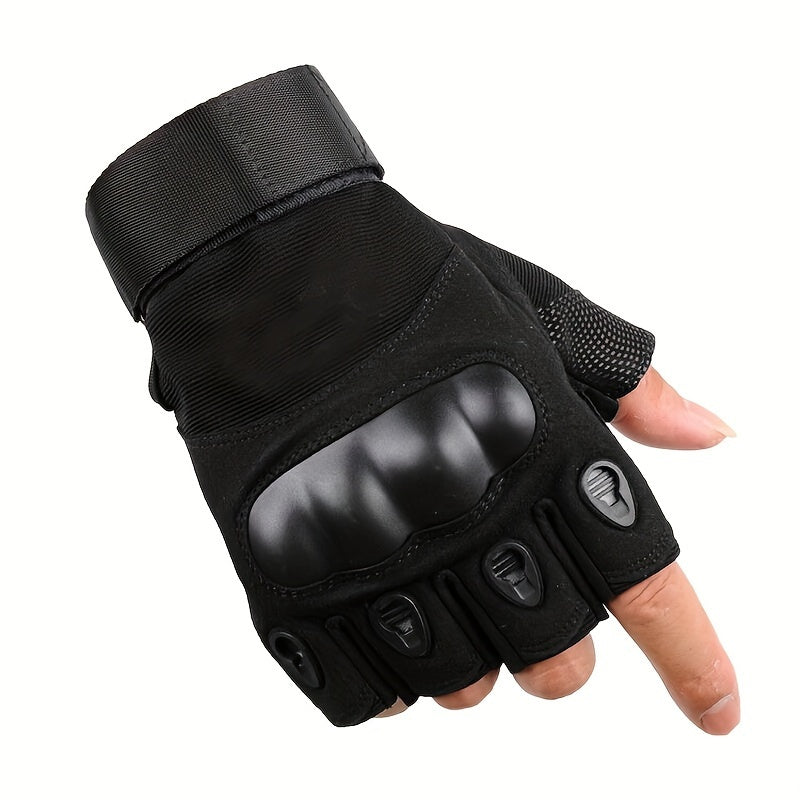 Outdoor Mountaineering Cycling Half Finger Gloves - Anti Slip & Wear Resistant