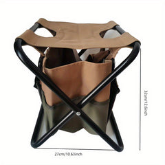 Portable Camping Chair Bag Detachable Gardening Picnic Garden Fishing Folding
