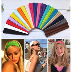 Stretchy Yoga Headband for Women Vibrant Comfortable Fit Workout Headband