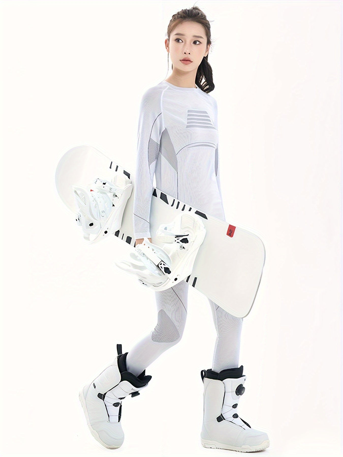 Women's Thermal Ski Base Layer Top & Leggings Set