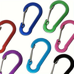 6pcs Aluminum Alloy S-shaped Quick Hanging Key Chain Backpack Buckle