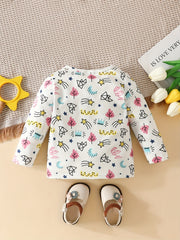 Baby Girls' Star And Moon Print Sweatshirt