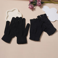 Warm Non Slip Gloves Knitted Outdoor Cycling Full Finger Half Finger Gloves