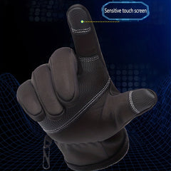 Non-slip Touch Screen Warm Gloves Windproof Waterproof Plus Velvet Gloves