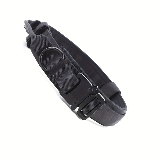 Heavy Duty Tactical Dog Collar with Handle for Training