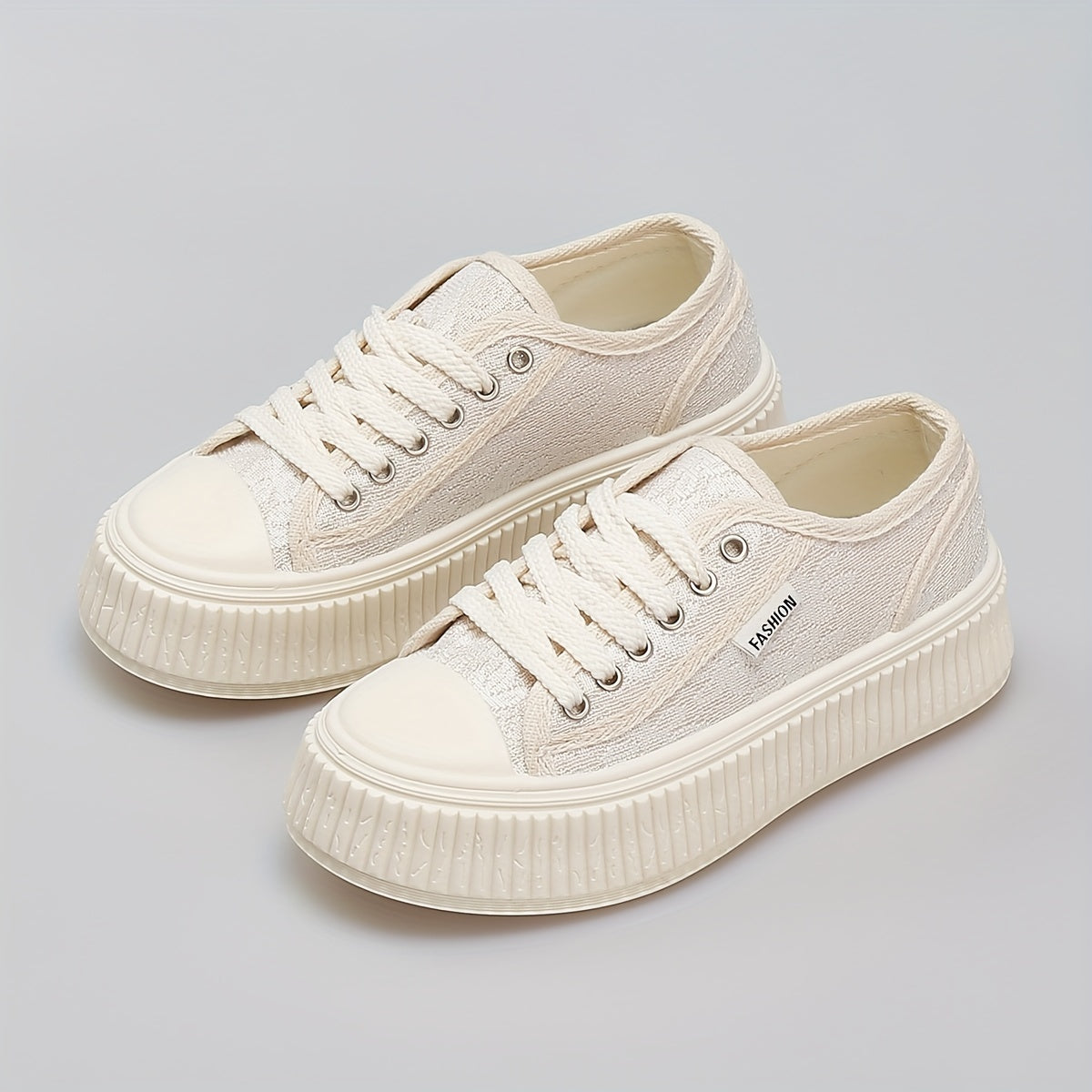 Women's Lace Up Canvas Shoes Casual Comfy Sneakers