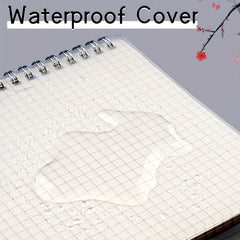 80 Sheets Coil Notebook PP Cover Horizontal Line Grid Hardcover Waterproof A5 B5