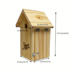 Wooden Bird Nest Pine Wood Hanging Bird House